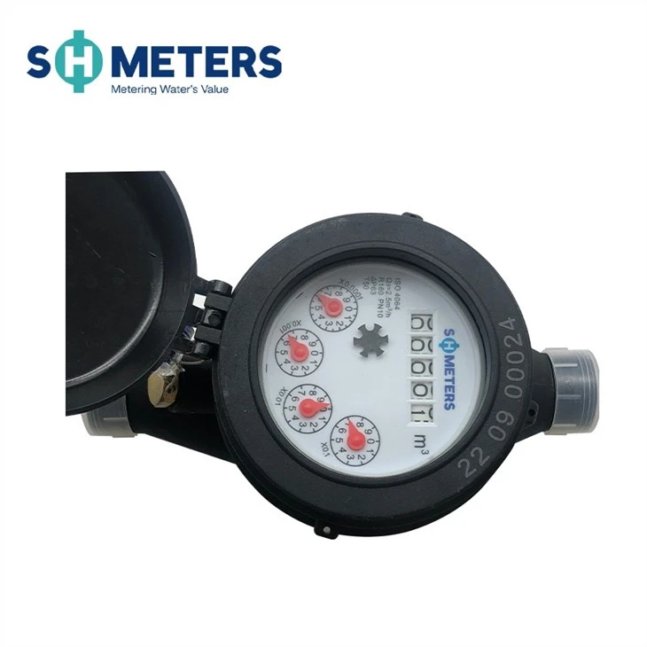 1/2inch~2inch Dry Dial Water Meter Plastic Body Cold Water Meter