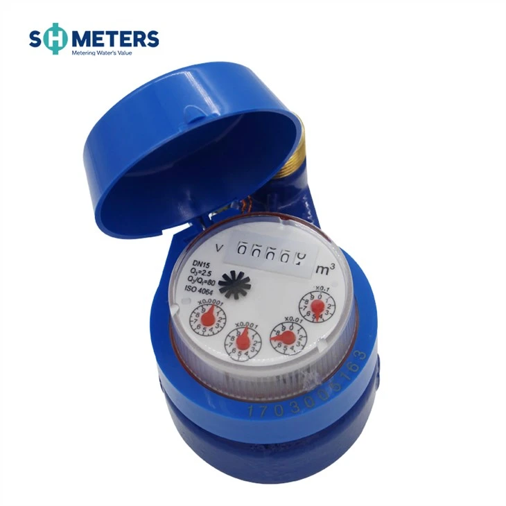 1/2 To 1 Multi Jet Vertical Brass Water Meter